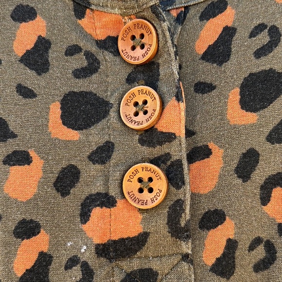 Posh Peanut Eli Racerback Henley Romper - Picture 7 of 12